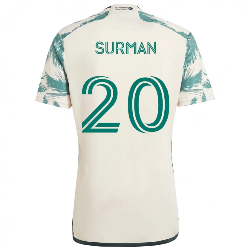 Danxen Herren Finn Surman #20 Schwarz Braun Auswärtstrikot Trikot 2025/26 T-Shirt Schweiz