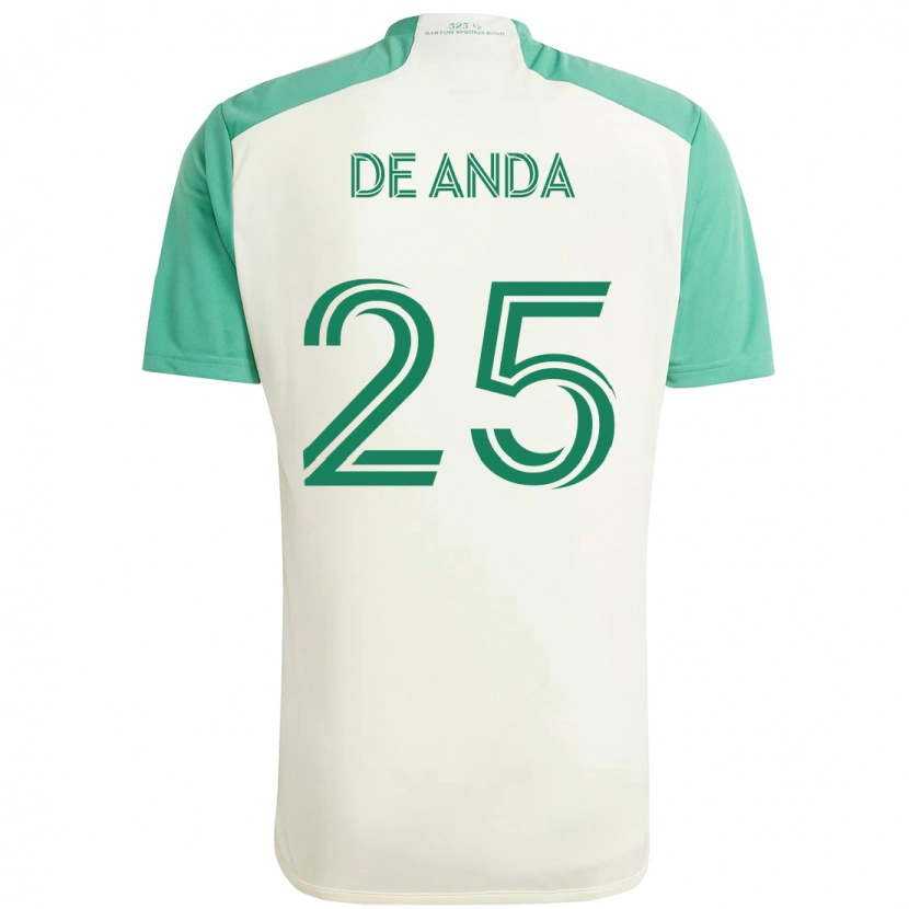 Danxen Herren Anthony De Anda #25 Grün Schwarz Auswärtstrikot Trikot 2025/26 T-Shirt Schweiz