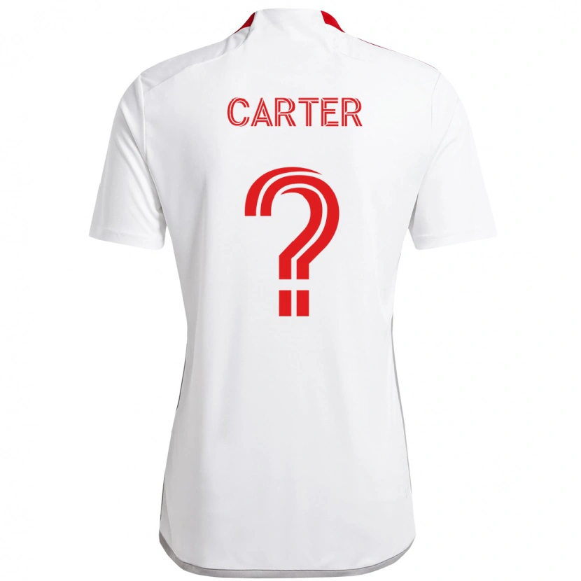 Danxen Herren Ajahni Carter #0 Rot Weiß Auswärtstrikot Trikot 2025/26 T-Shirt Schweiz