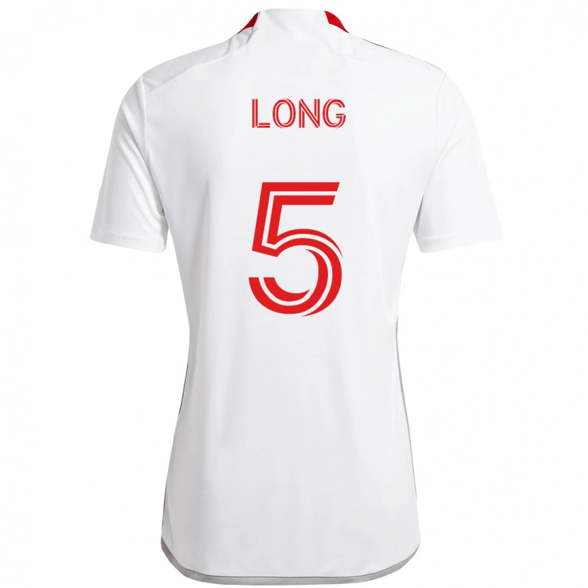 Danxen Herren Kevin Long #5 Rot Weiß Auswärtstrikot Trikot 2025/26 T-Shirt Schweiz