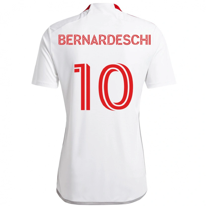 Danxen Herren Federico Bernardeschi #10 Rot Weiß Auswärtstrikot Trikot 2025/26 T-Shirt Schweiz