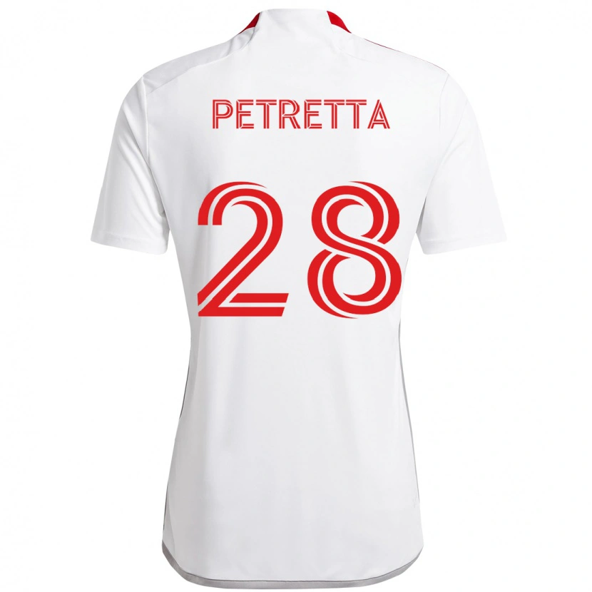 Danxen Herren Raoul Petretta #28 Rot Weiß Auswärtstrikot Trikot 2025/26 T-Shirt Schweiz