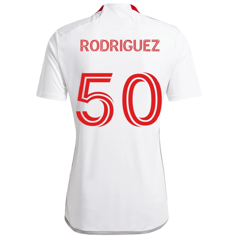 Danxen Herren Abraham Rodriguez #50 Rot Weiß Auswärtstrikot Trikot 2025/26 T-Shirt Schweiz