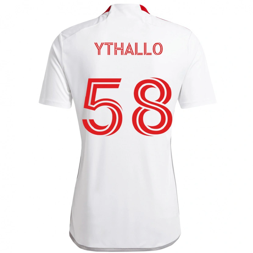 Danxen Herren Ythallo #58 Rot Weiß Auswärtstrikot Trikot 2025/26 T-Shirt Schweiz