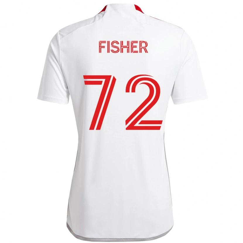 Danxen Herren Mark Fisher #72 Rot Weiß Auswärtstrikot Trikot 2025/26 T-Shirt Schweiz