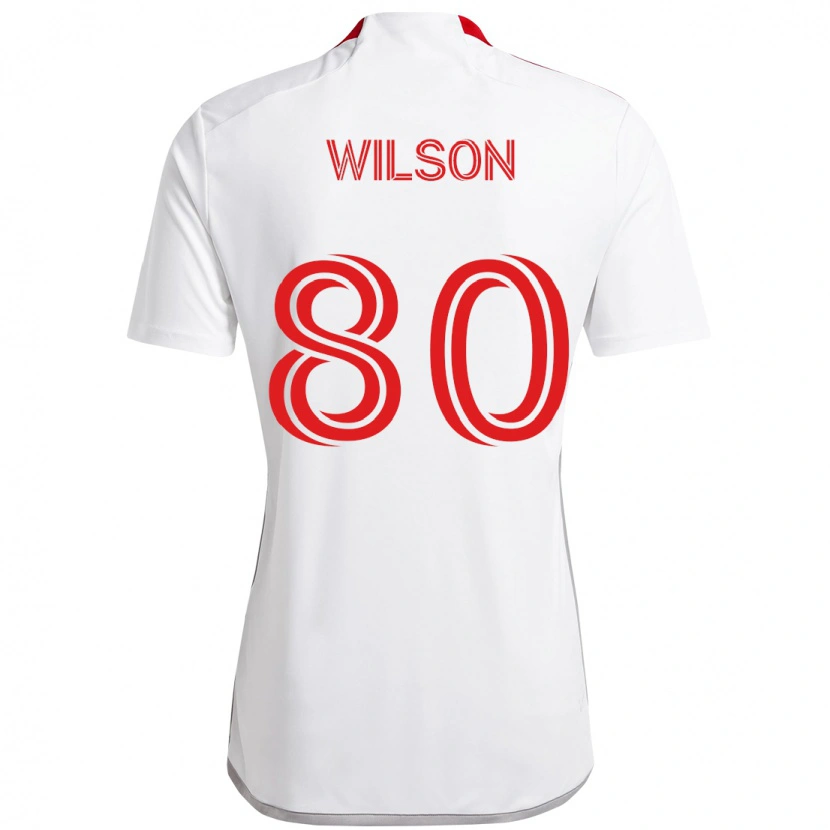 Danxen Herren Shafique Wilson #80 Rot Weiß Auswärtstrikot Trikot 2025/26 T-Shirt Schweiz