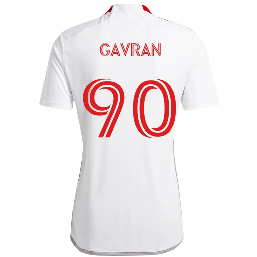 Danxen Herren Luka Gavran #90 Rot Weiß Auswärtstrikot Trikot 2025/26 T-Shirt Schweiz