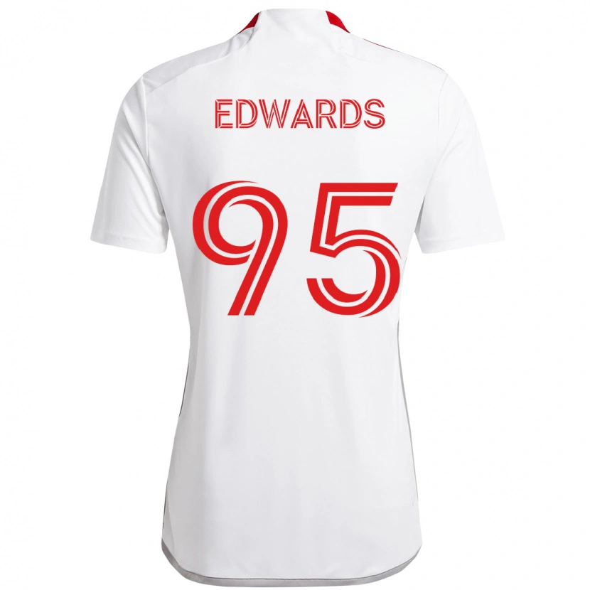 Danxen Herren Nathaniel Edwards #95 Rot Weiß Auswärtstrikot Trikot 2025/26 T-Shirt Schweiz