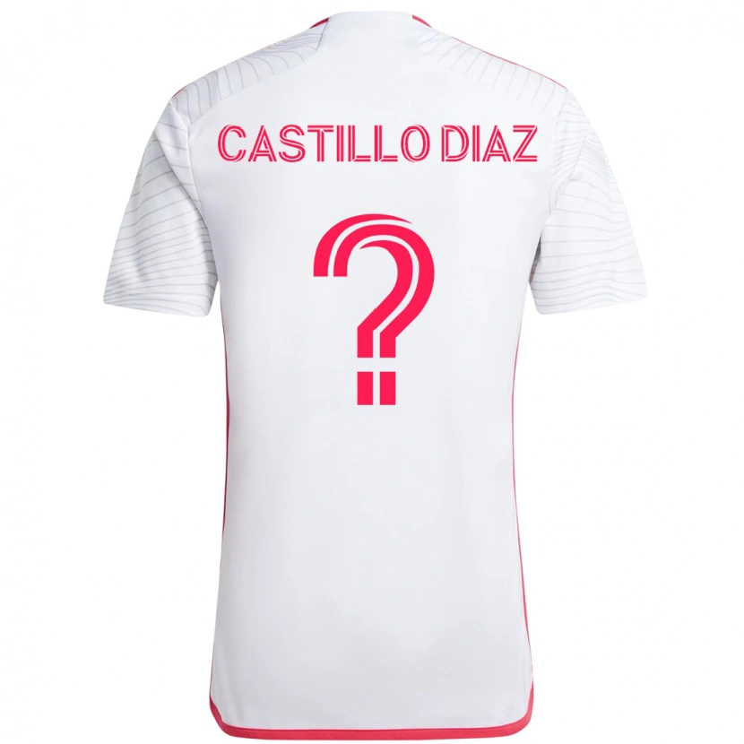 Danxen Herren Jesus Castillo Diaz #0 Magenta Weiß Auswärtstrikot Trikot 2025/26 T-Shirt Schweiz