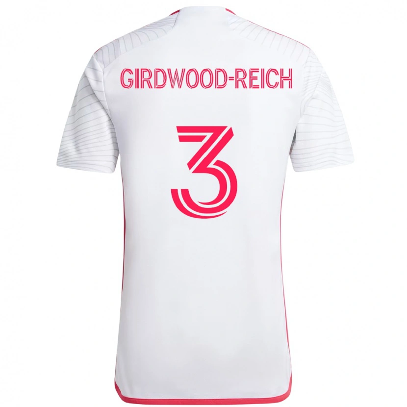 Danxen Herren Jake Girdwood-Reich #3 Magenta Weiß Auswärtstrikot Trikot 2025/26 T-Shirt Schweiz