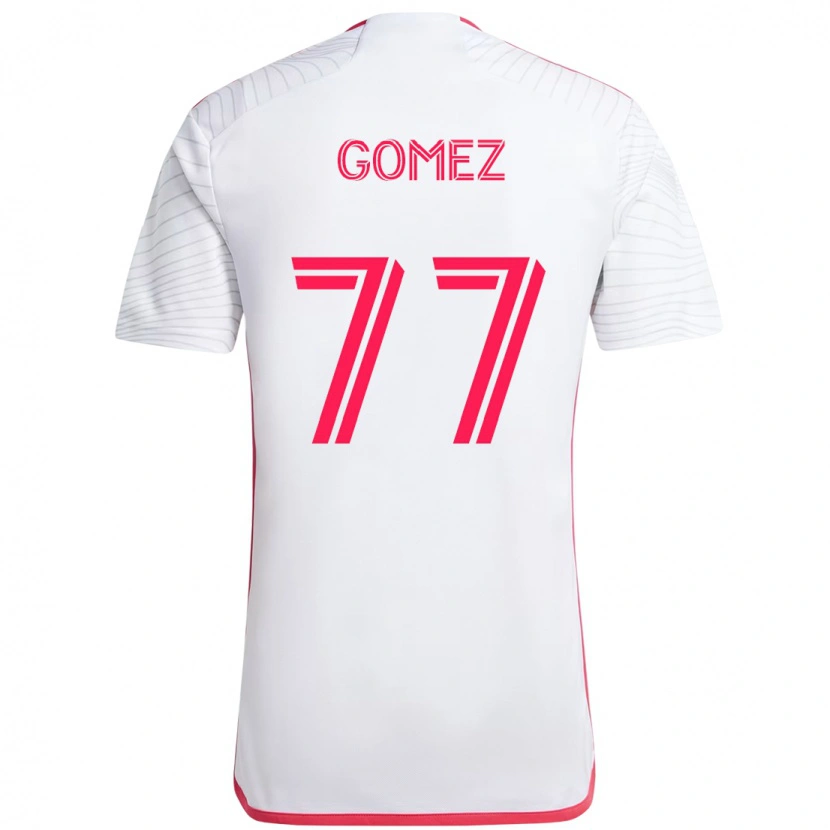 Danxen Herren Sam Gomez #77 Magenta Weiß Auswärtstrikot Trikot 2025/26 T-Shirt Schweiz