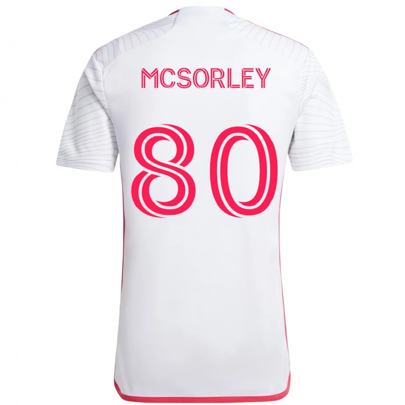 Danxen Herren Brendan Mcsorley #80 Magenta Weiß Auswärtstrikot Trikot 2025/26 T-Shirt Schweiz