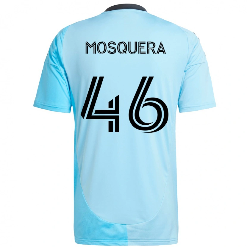 Danxen Herren Juan Camilo Mosquera #46 Schwarz Blau Auswärtstrikot Trikot 2025/26 T-Shirt Schweiz