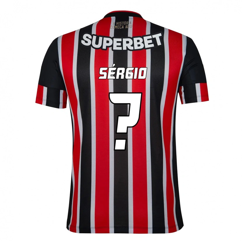 Danxen Herren Paulo Sérgio #0 Rot Schwarz Weiß Auswärtstrikot Trikot 2025/26 T-Shirt Schweiz