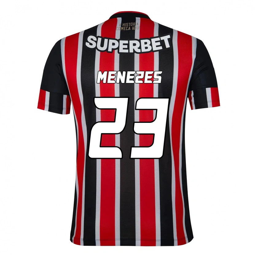 Danxen Herren Bia Menezes #23 Rot Schwarz Weiß Auswärtstrikot Trikot 2025/26 T-Shirt Schweiz