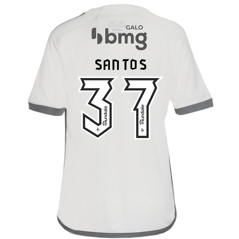 Danxen Herren Júnior Santos #37 Weiß Schwarz Auswärtstrikot Trikot 2025/26 T-Shirt Schweiz