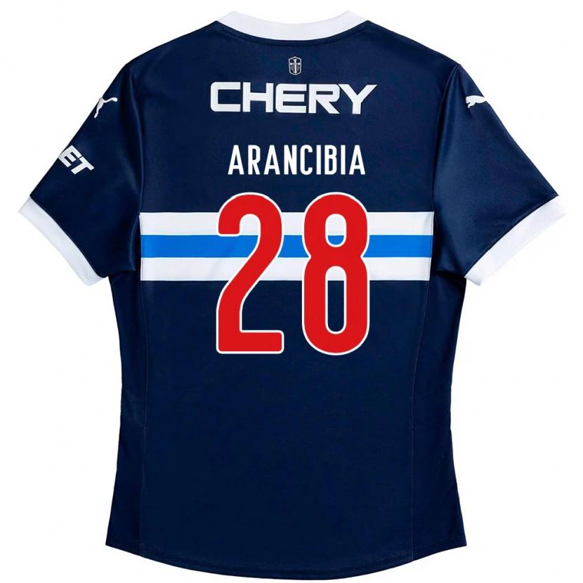 Danxen Herren Francisco Arancibia #28 Schwarz Blau Auswärtstrikot Trikot 2025/26 T-Shirt Schweiz