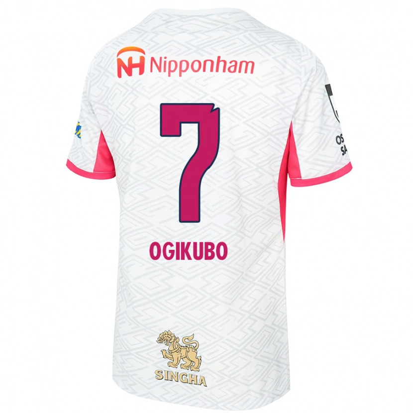 Danxen Herren Yuri Ogikubo #7 Sakura Rosa Weiß Auswärtstrikot Trikot 2025/26 T-Shirt Schweiz