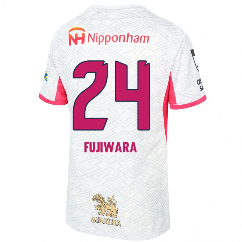 Danxen Herren Nodoka Fujiwara #24 Sakura Rosa Weiß Auswärtstrikot Trikot 2025/26 T-Shirt Schweiz