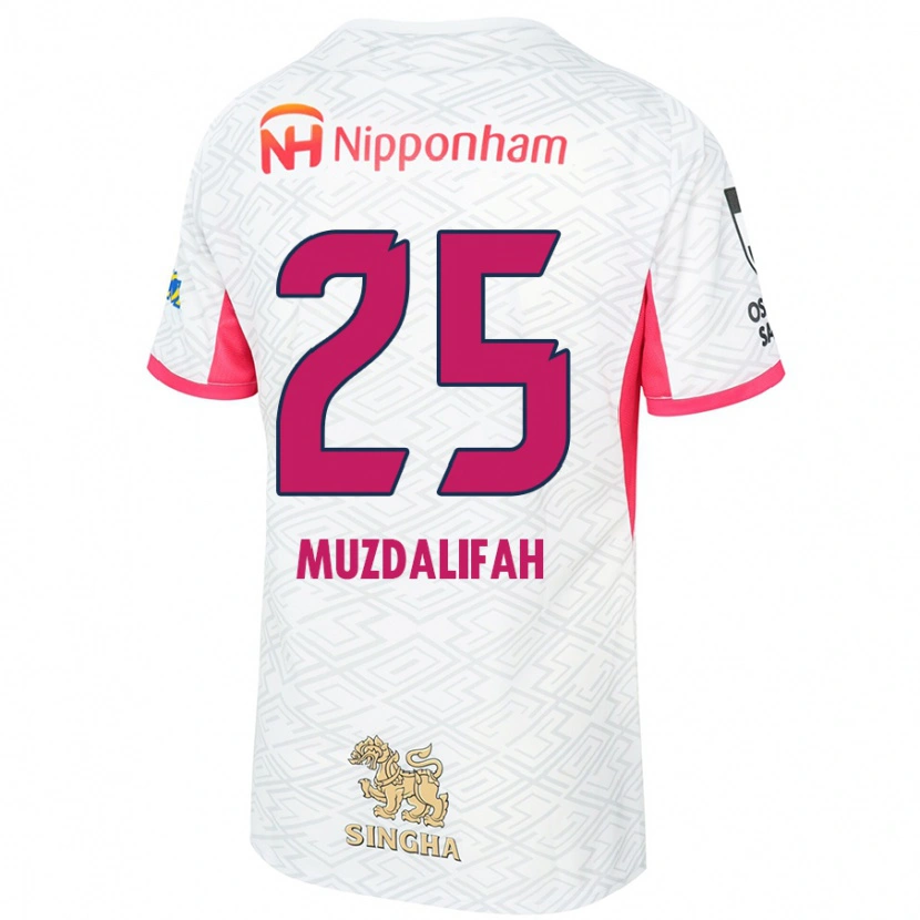 Danxen Herren Zahra Muzdalifah #25 Sakura Rosa Weiß Auswärtstrikot Trikot 2025/26 T-Shirt Schweiz