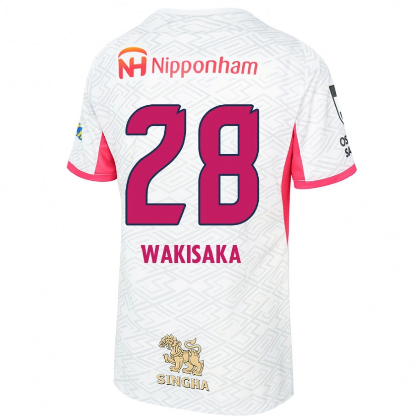 Danxen Herren Reina Wakisaka #28 Sakura Rosa Weiß Auswärtstrikot Trikot 2025/26 T-Shirt Schweiz