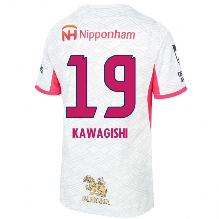 Danxen Herren Emika Kawagishi #19 Sakura Rosa Weiß Auswärtstrikot Trikot 2025/26 T-Shirt Schweiz