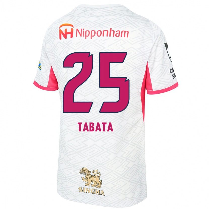 Danxen Herren Haruna Tabata #25 Sakura Rosa Weiß Auswärtstrikot Trikot 2025/26 T-Shirt Schweiz