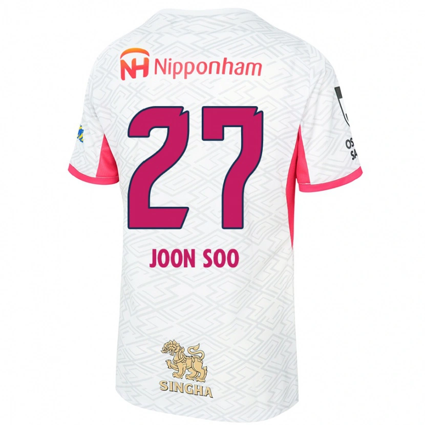 Danxen Herren Ahn Joon-Soo #27 Sakura Rosa Weiß Auswärtstrikot Trikot 2025/26 T-Shirt Schweiz