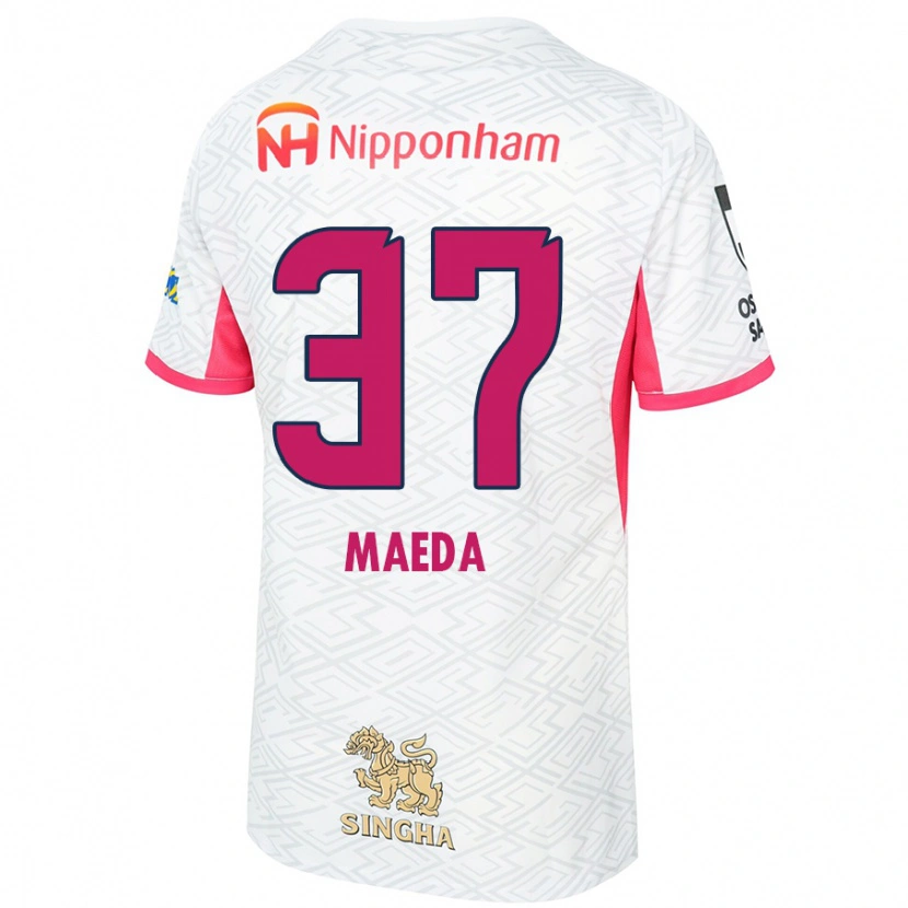 Danxen Herren Ryudai Maeda #37 Sakura Rosa Weiß Auswärtstrikot Trikot 2025/26 T-Shirt Schweiz