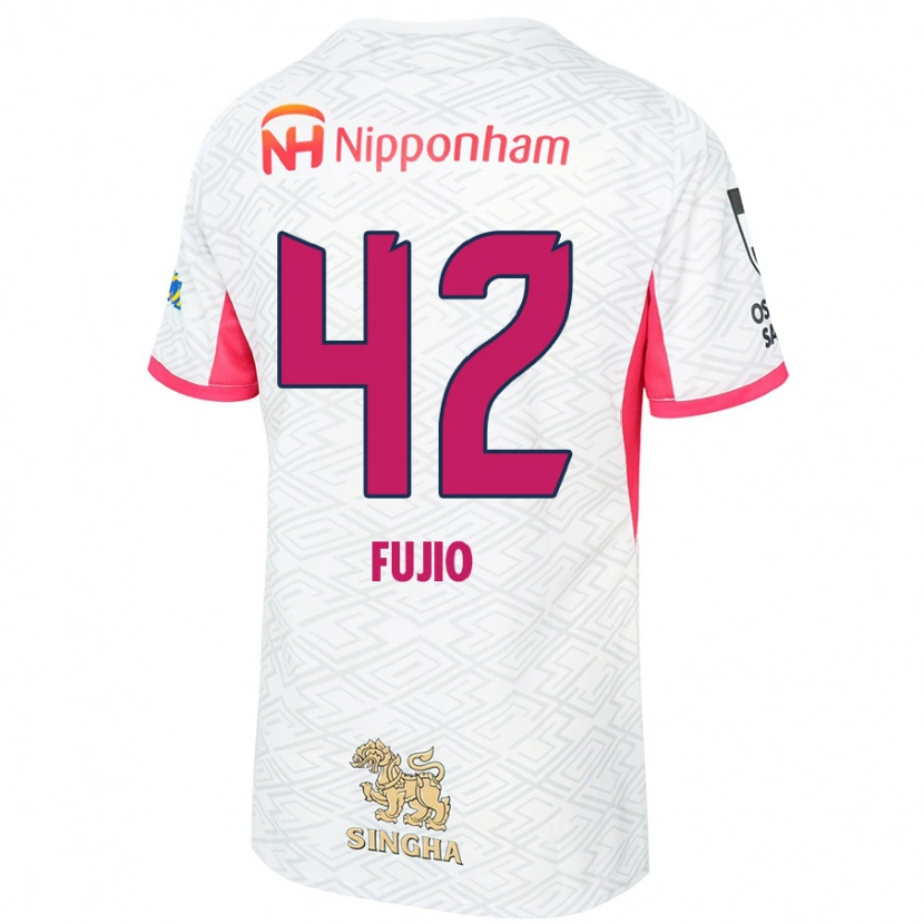 Danxen Herren Shota Fujio #42 Sakura Rosa Weiß Auswärtstrikot Trikot 2025/26 T-Shirt Schweiz