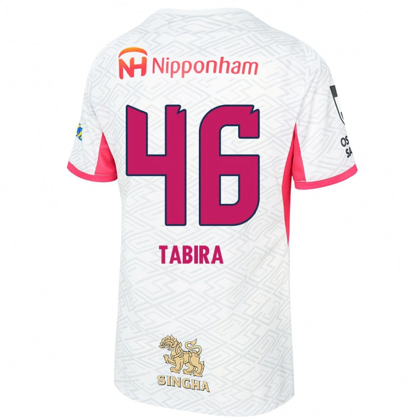 Danxen Herren Tatsuya Tabira #46 Sakura Rosa Weiß Auswärtstrikot Trikot 2025/26 T-Shirt Schweiz