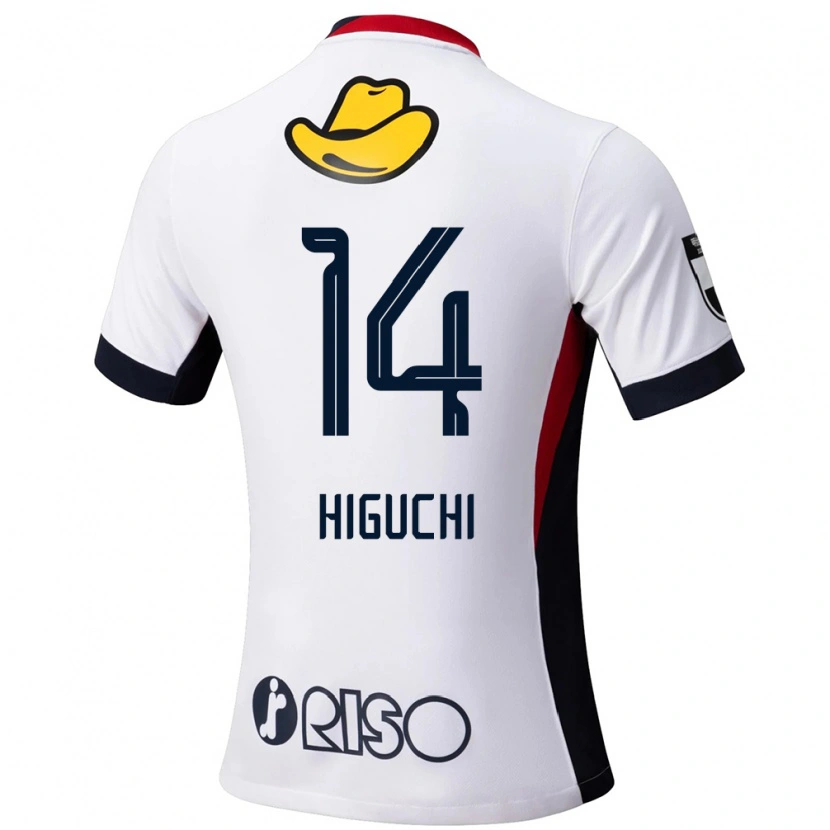 Danxen Herren Yuta Higuchi #14 Rot Schwarz Auswärtstrikot Trikot 2025/26 T-Shirt Schweiz