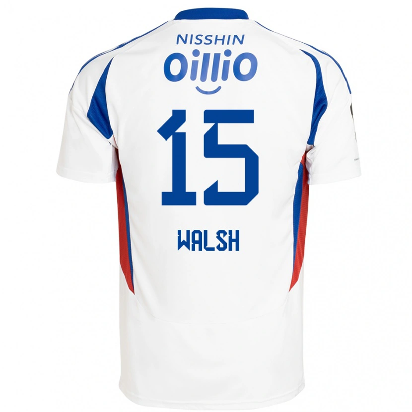 Danxen Herren Sandy Walsh #15 Königsblau Weiß Auswärtstrikot Trikot 2025/26 T-Shirt Schweiz