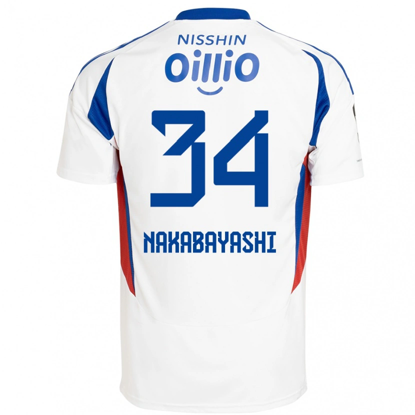 Danxen Herren Hirotsugu Nakabayashi #34 Königsblau Weiß Auswärtstrikot Trikot 2025/26 T-Shirt Schweiz