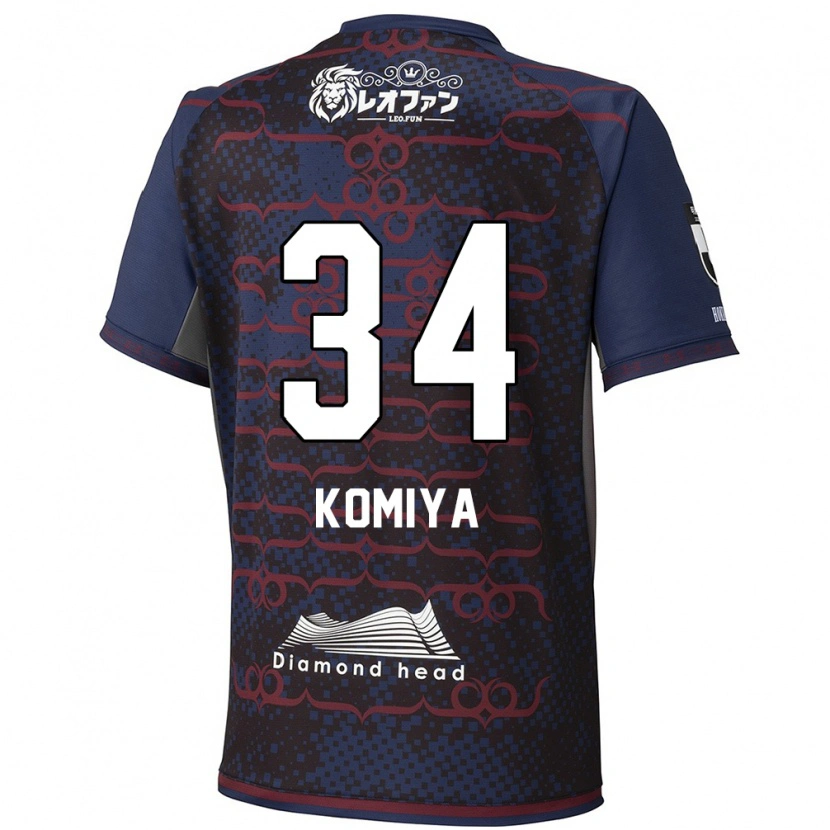 Danxen Herren Masaki Komiya #34 Rot Schwarz Auswärtstrikot Trikot 2025/26 T-Shirt Schweiz