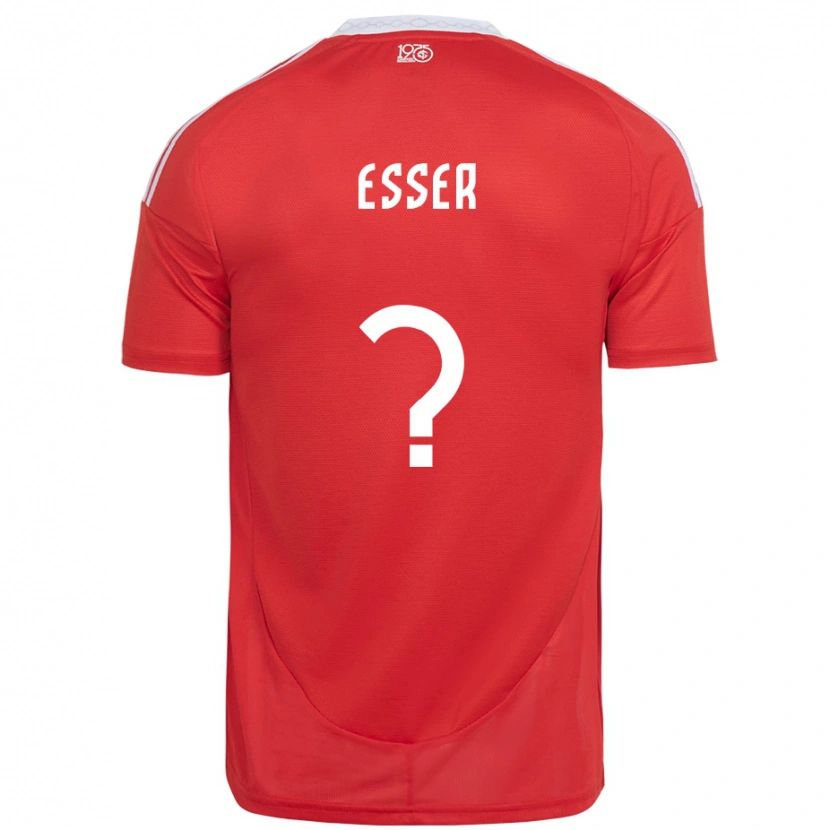 Danxen Damen Diego Esser #0 Weiß Rot Heimtrikot Trikot 2025/26 T-Shirt Schweiz