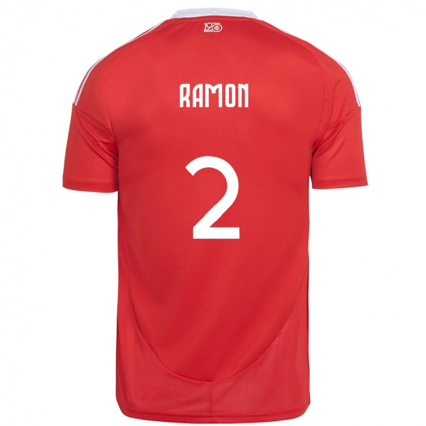 Danxen Damen Ramon #2 Weiß Rot Heimtrikot Trikot 2025/26 T-Shirt Schweiz