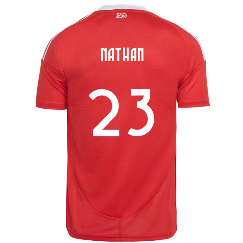 Danxen Damen Nathan #23 Weiß Rot Heimtrikot Trikot 2025/26 T-Shirt Schweiz