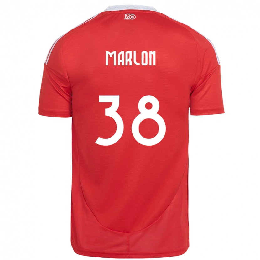 Danxen Damen Marlon #38 Weiß Rot Heimtrikot Trikot 2025/26 T-Shirt Schweiz