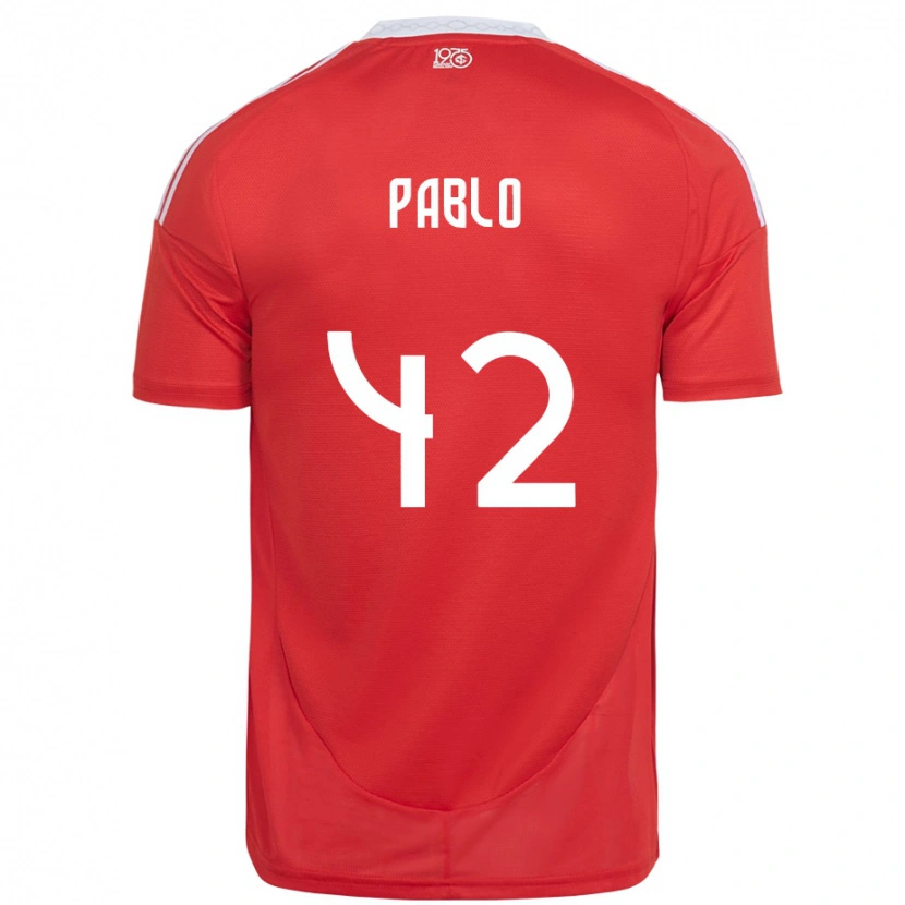 Danxen Damen Pablo #42 Weiß Rot Heimtrikot Trikot 2025/26 T-Shirt Schweiz