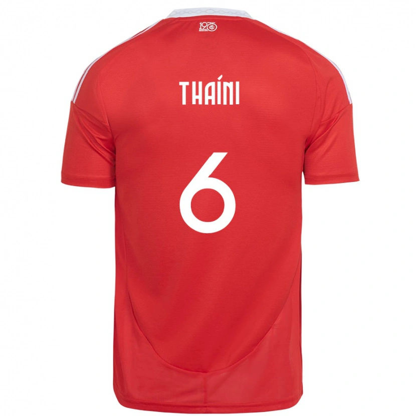 Danxen Damen Thaíni #6 Weiß Rot Heimtrikot Trikot 2025/26 T-Shirt Schweiz