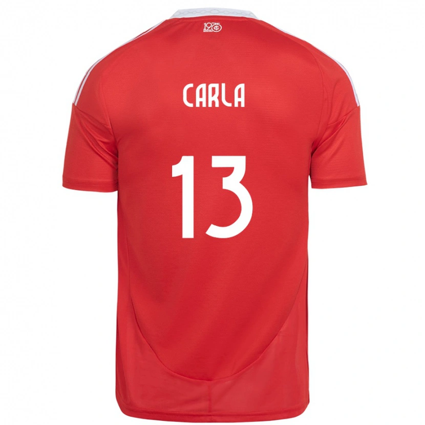 Danxen Damen Carla #13 Weiß Rot Heimtrikot Trikot 2025/26 T-Shirt Schweiz