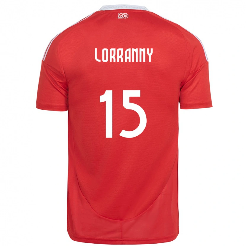 Danxen Damen Lorranny #15 Weiß Rot Heimtrikot Trikot 2025/26 T-Shirt Schweiz