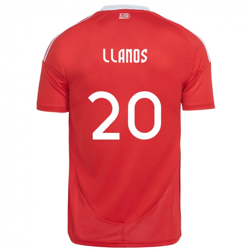 Danxen Damen Pati Llanos #20 Weiß Rot Heimtrikot Trikot 2025/26 T-Shirt Schweiz