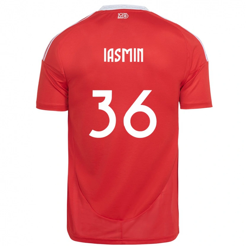 Danxen Damen Iasmin #36 Weiß Rot Heimtrikot Trikot 2025/26 T-Shirt Schweiz