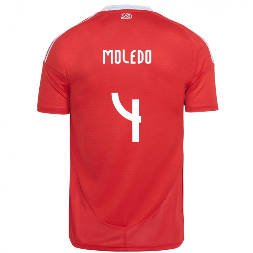 Danxen Damen Rodrigo Moledo #4 Weiß Rot Heimtrikot Trikot 2025/26 T-Shirt Schweiz