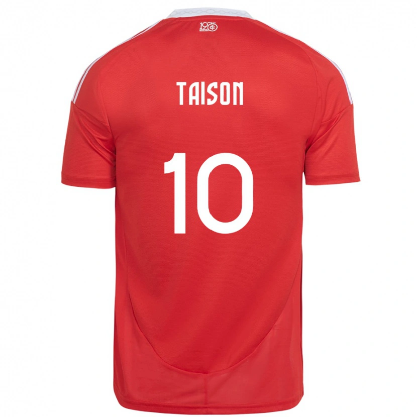 Danxen Damen Taison #10 Weiß Rot Heimtrikot Trikot 2025/26 T-Shirt Schweiz