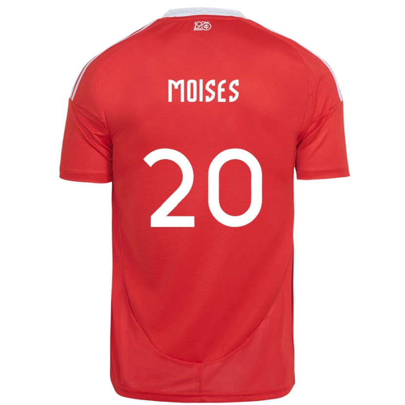 Danxen Damen Moises #20 Weiß Rot Heimtrikot Trikot 2025/26 T-Shirt Schweiz