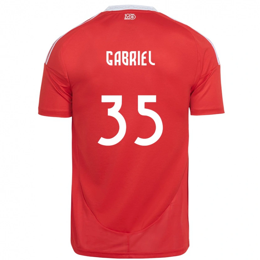 Danxen Damen Ze Gabriel #35 Weiß Rot Heimtrikot Trikot 2025/26 T-Shirt Schweiz