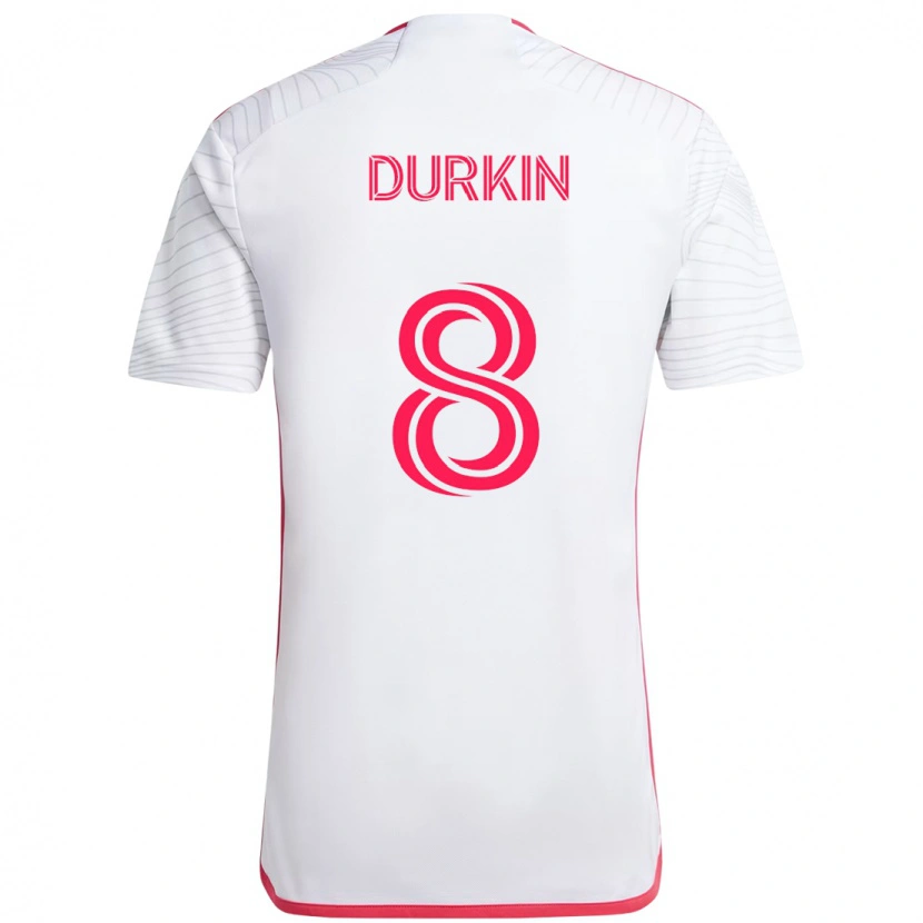 Danxen Damen Chris Durkin #8 Magenta Weiß Auswärtstrikot Trikot 2025/26 T-Shirt Schweiz